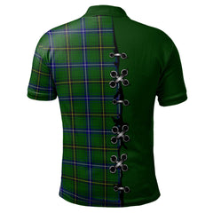 Clan Henderson Modern Tartan Polo Shirt - Lion Rampant And Celtic Thistle Style DN48 Henderson Modern Tartan Tartan Polo