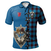 Clan Home Ancient Tartan Polo Shirt - Lion Rampant And Celtic Thistle Style BU15 Home Ancient Tartan Tartan Polo
