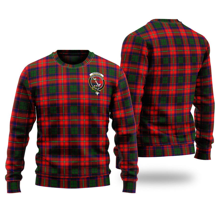 Clan Hopkirk Tartan Christmas Ugly Sweater QW92 Hopkirk Tartan Tartan Sweater