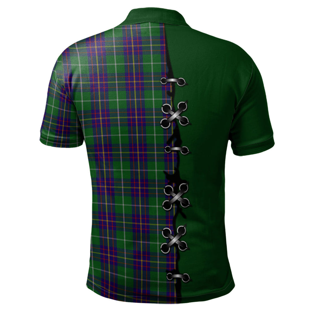 Clan Inglis Tartan Polo Shirt - Lion Rampant And Celtic Thistle Style WN75 Inglis Tartan Tartan Polo