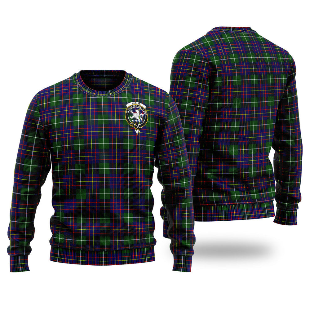 Clan Inglis Modern Tartan Christmas Ugly Sweater SS56 Inglis Modern Tartan Tartan Sweater