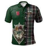 Clan Innes Dress Tartan Polo Shirt - Lion Rampant And Celtic Thistle Style KQ85 Innes Dress Tartan Tartan Polo