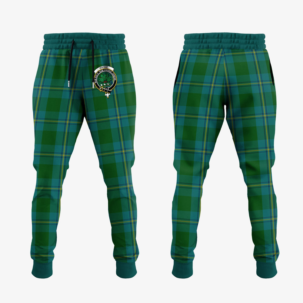Clan Irving Of Bonshaw Tartan Crest Jogger Sweatpants IK77 Clan Shaw Tartan Today