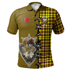 Clan Jardine Modern Tartan Polo Shirt - Lion Rampant And Celtic Thistle Style GT48 Jardine Modern Tartan Tartan Polo