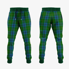 Clan Johnston Tartan Crest Jogger Sweatpants OQ33 Clan Johnston Tartan Today