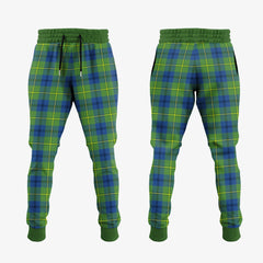 Clan Johnston Ancient Tartan Crest Jogger Sweatpants JX70 Clan Johnston Tartan Today