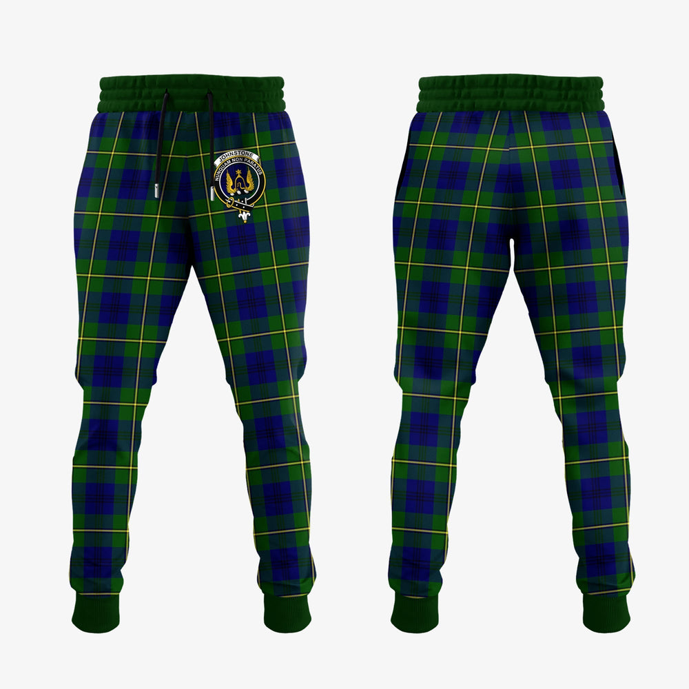 Clan Johnstone Modern Tartan Crest Jogger Sweatpants VF98 Clan Johnstone Tartan Today
