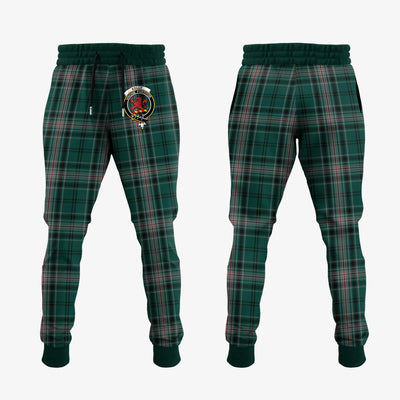 Clan Kelly Of Sleat Hunting Tartan Crest Jogger Sweatpants KW80