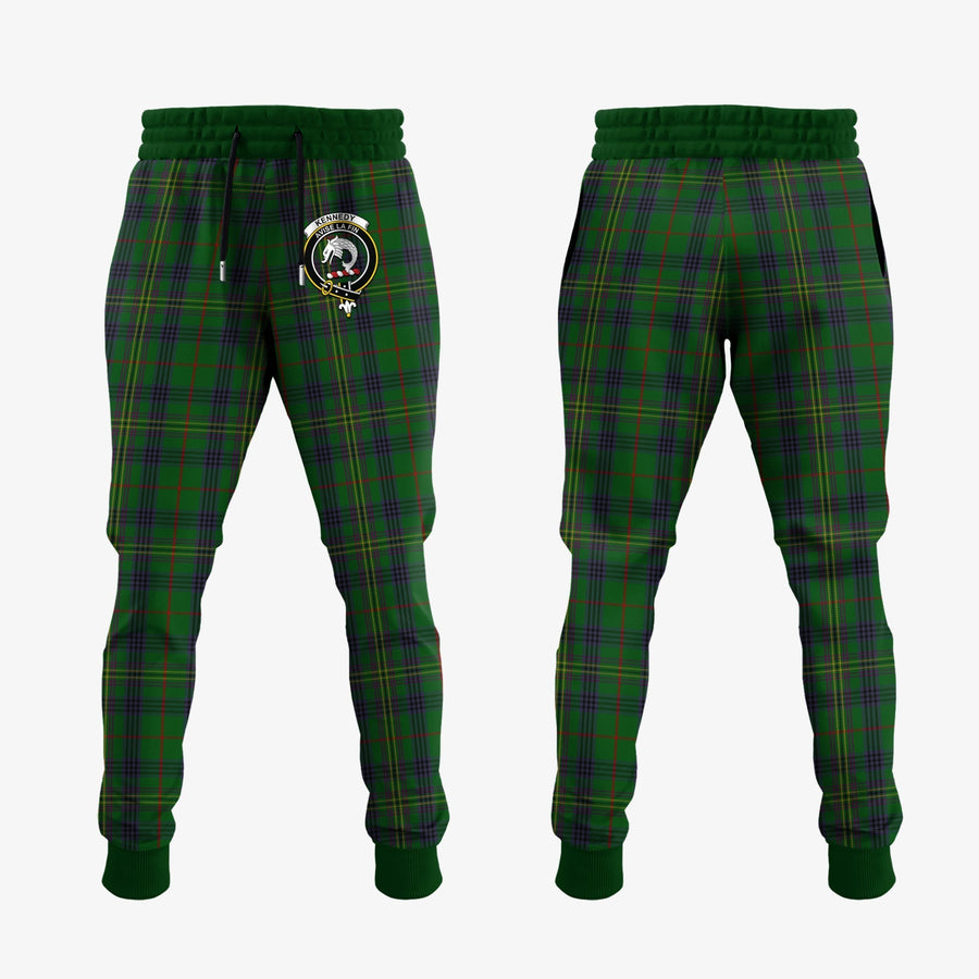 Clan Kennedy Tartan Crest Jogger Sweatpants MP60 Clan Kennedy Tartan Today