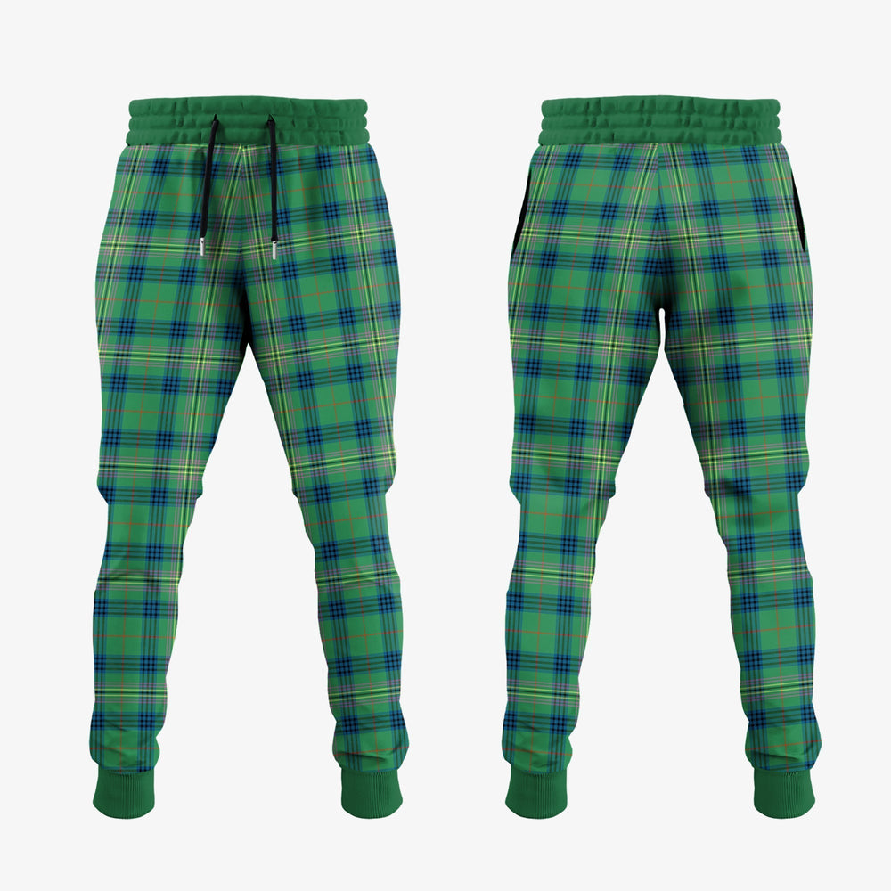 Clan Kennedy Ancient Tartan Crest Jogger Sweatpants PA14 Clan Kennedy Tartan Today