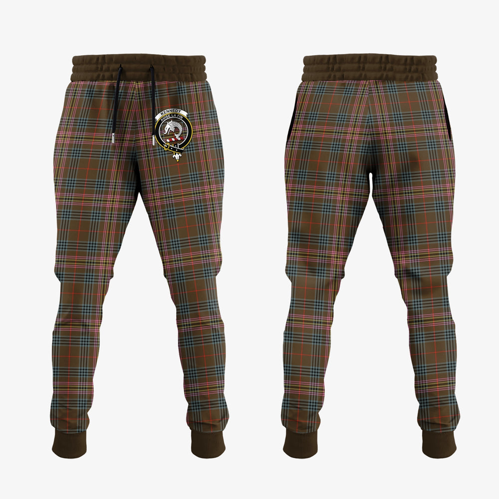 Clan Kennedy Weathered Tartan Crest Jogger Sweatpants GW99 Clan Kennedy Tartan Today
