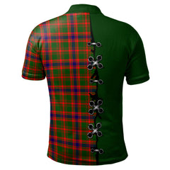 Clan Kinninmont Tartan Polo Shirt - Lion Rampant And Celtic Thistle Style HD42 Kinninmont Tartan Tartan Polo