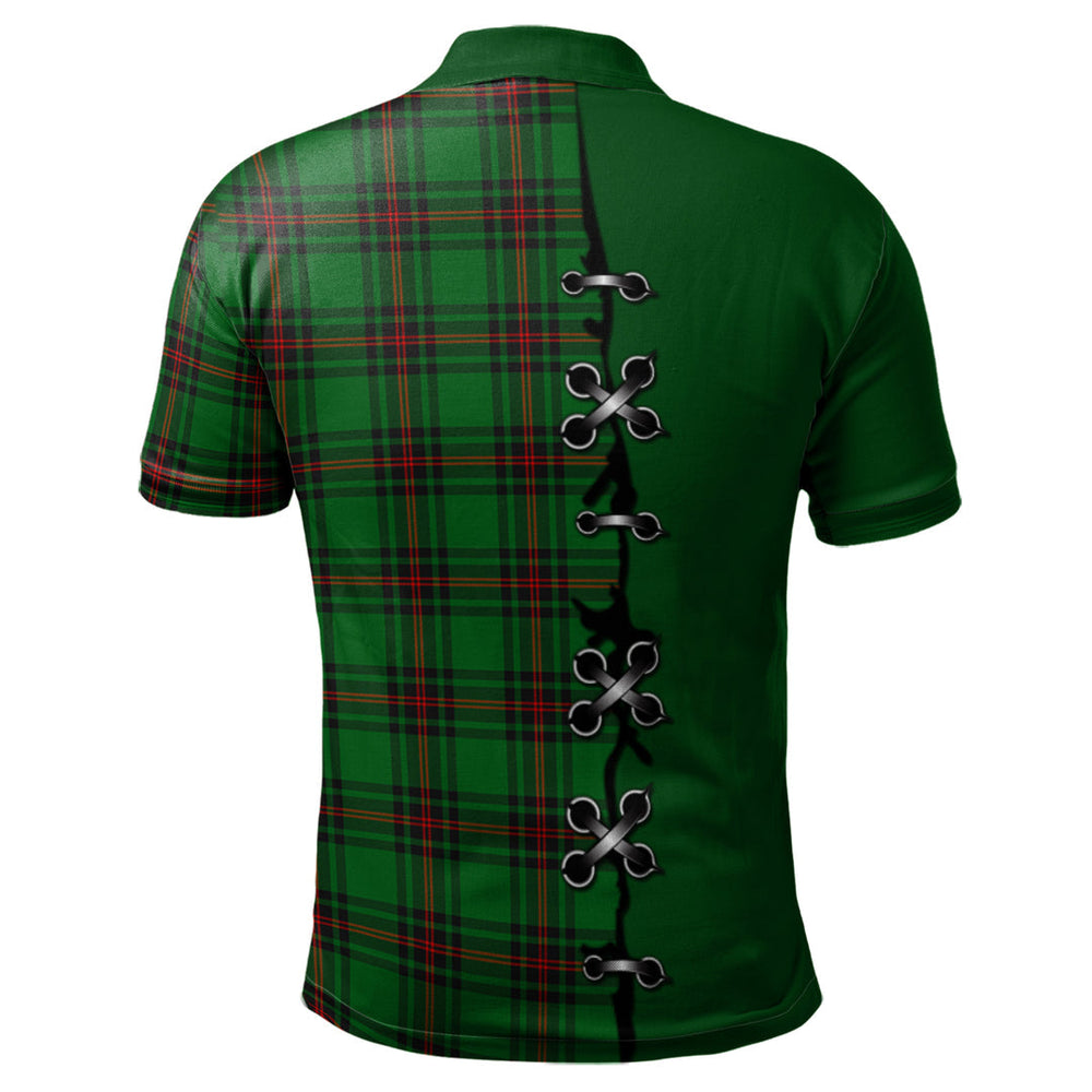 Clan Kirkcaldy Tartan Polo Shirt - Lion Rampant And Celtic Thistle Style RA54 Kirkcaldy Tartan Tartan Polo