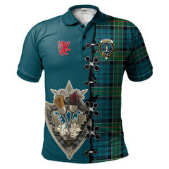 Clan Kirkpatrick Tartan Polo Shirt - Lion Rampant And Celtic Thistle Style KU75 Kirkpatrick Tartan Tartan Polo