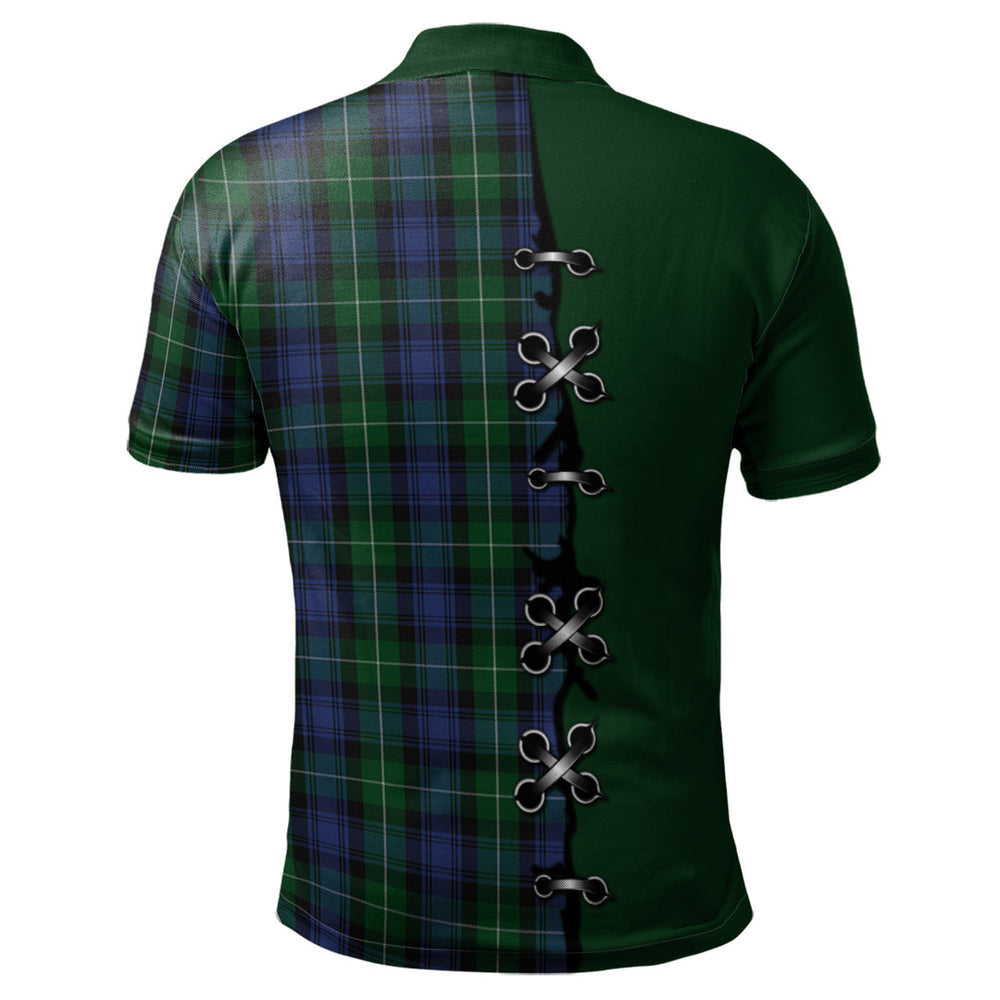 Clan Lamont 2 Tartan Polo Shirt - Lion Rampant And Celtic Thistle Style GT74 Lamont 2 Tartan Tartan Polo