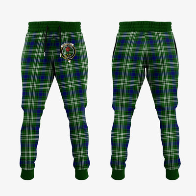 Clan Learmonth Tartan Crest Jogger Sweatpants