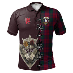 Clan Lindsay Tartan Polo Shirt - Lion Rampant And Celtic Thistle Style EZ97 Lindsay Tartan Tartan Polo