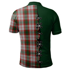 Clan Lindsay Dress Red Tartan Polo Shirt - Lion Rampant And Celtic Thistle Style YG32 Lindsay Dress Red Tartan Tartan Polo