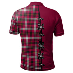 Clan Little Tartan Polo Shirt - Lion Rampant And Celtic Thistle Style HM92 Little Tartan Tartan Polo