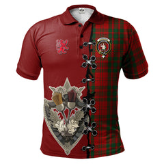 Clan Livingston Tartan Polo Shirt - Lion Rampant And Celtic Thistle Style PK19 Livingston Tartan Tartan Polo