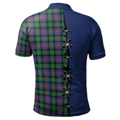Clan Logan Ancient Tartan Polo Shirt - Lion Rampant And Celtic Thistle Style BL64 Logan Ancient Tartan Tartan Polo