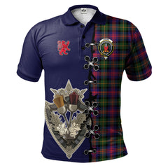 Clan Logan Modern Tartan Polo Shirt - Lion Rampant And Celtic Thistle Style VA79 Logan Modern Tartan Tartan Polo