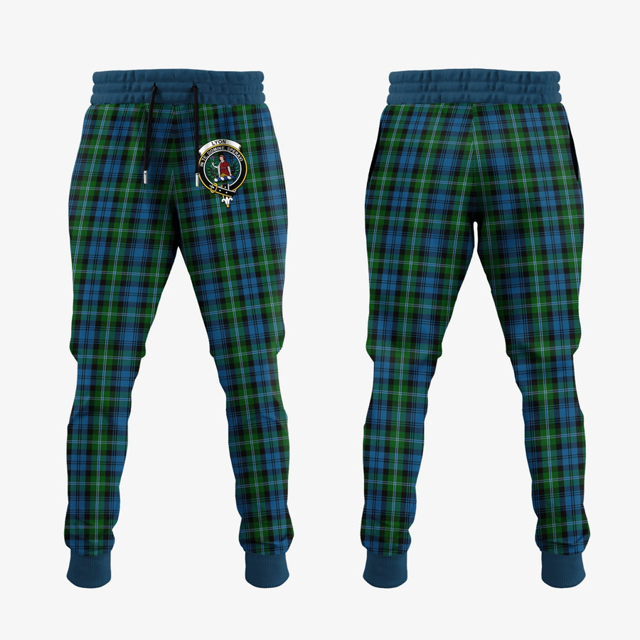 Clan Lyon Tartan Crest Jogger Sweatpants