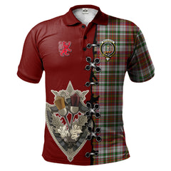 Clan MacAlister Dress Tartan Polo Shirt - Lion Rampant And Celtic Thistle Style WT93 MacAlister Dress Tartan Tartan Polo