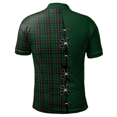 Clan MacAlpin (MacAlpine) Tartan Polo Shirt - Lion Rampant And Celtic Thistle Style NV34 MacAlpin (MacAlpine) Tartan Tartan Polo
