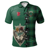 Clan MacArthur Ancient Tartan Polo Shirt - Lion Rampant And Celtic Thistle Style ZP51 MacArthur Ancient Tartan Tartan Polo