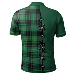 Clan MacArthur Ancient Tartan Polo Shirt - Lion Rampant And Celtic Thistle Style ZP51 MacArthur Ancient Tartan Tartan Polo