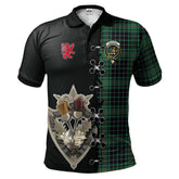 Clan MacAulay Hunting Ancient Tartan Polo Shirt - Lion Rampant And Celtic Thistle Style UT85 MacAulay Hunting Ancient Tartan Tartan Polo