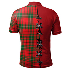 Clan MacAulay Modern Tartan Polo Shirt - Lion Rampant And Celtic Thistle Style IB61 MacAulay Modern Tartan Tartan Polo