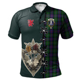 Clan MacCallum Tartan Polo Shirt - Lion Rampant And Celtic Thistle Style RD83 MacCallum Tartan Tartan Polo