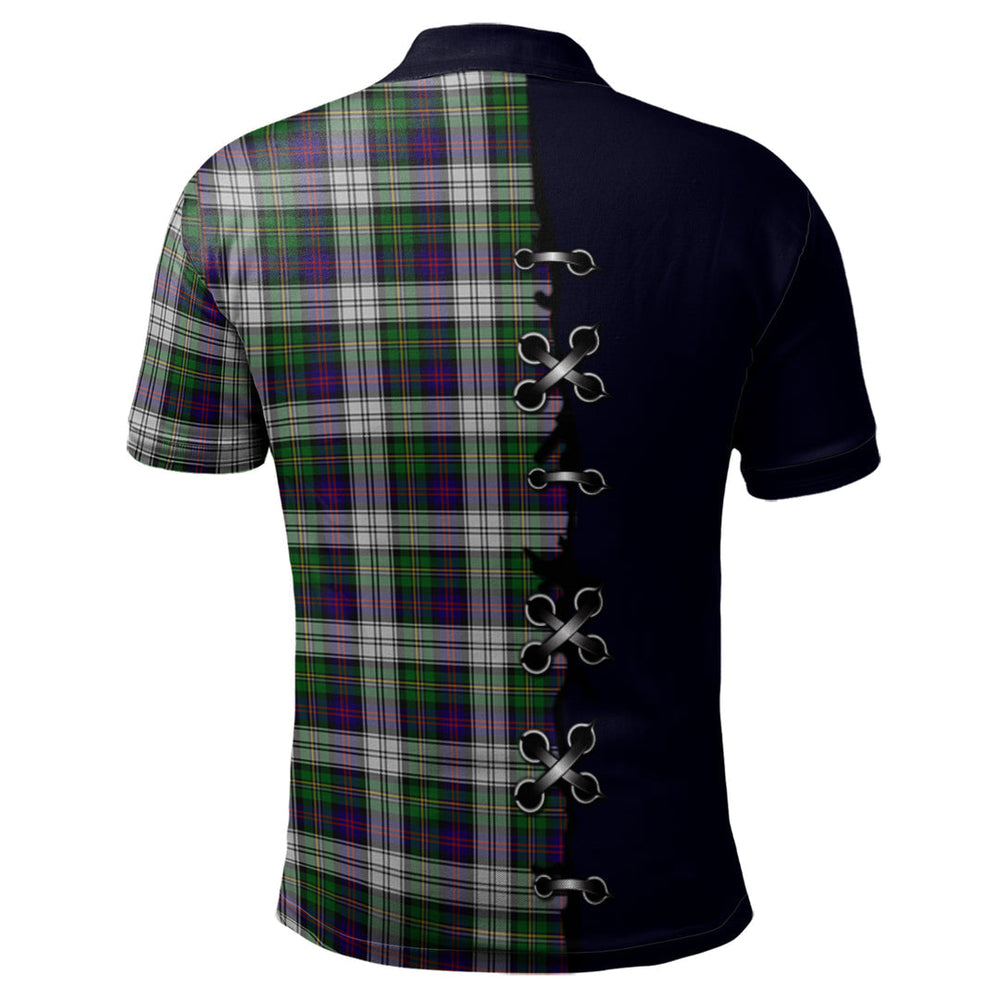 Clan MacCallum Dress Tartan Polo Shirt - Lion Rampant And Celtic Thistle Style NG49 MacCallum Dress Tartan Tartan Polo