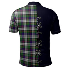 Clan MacCallum Dress Tartan Polo Shirt - Lion Rampant And Celtic Thistle Style NG49 MacCallum Dress Tartan Tartan Polo
