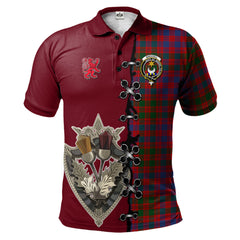 Clan MacColl Ancient Tartan Polo Shirt - Lion Rampant And Celtic Thistle Style TT39 MacColl Ancient Tartan Tartan Polo