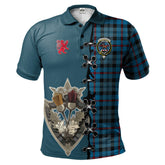 Clan MacCorquodale Tartan Polo Shirt - Lion Rampant And Celtic Thistle Style LC29 MacCorquodale Tartan Tartan Polo