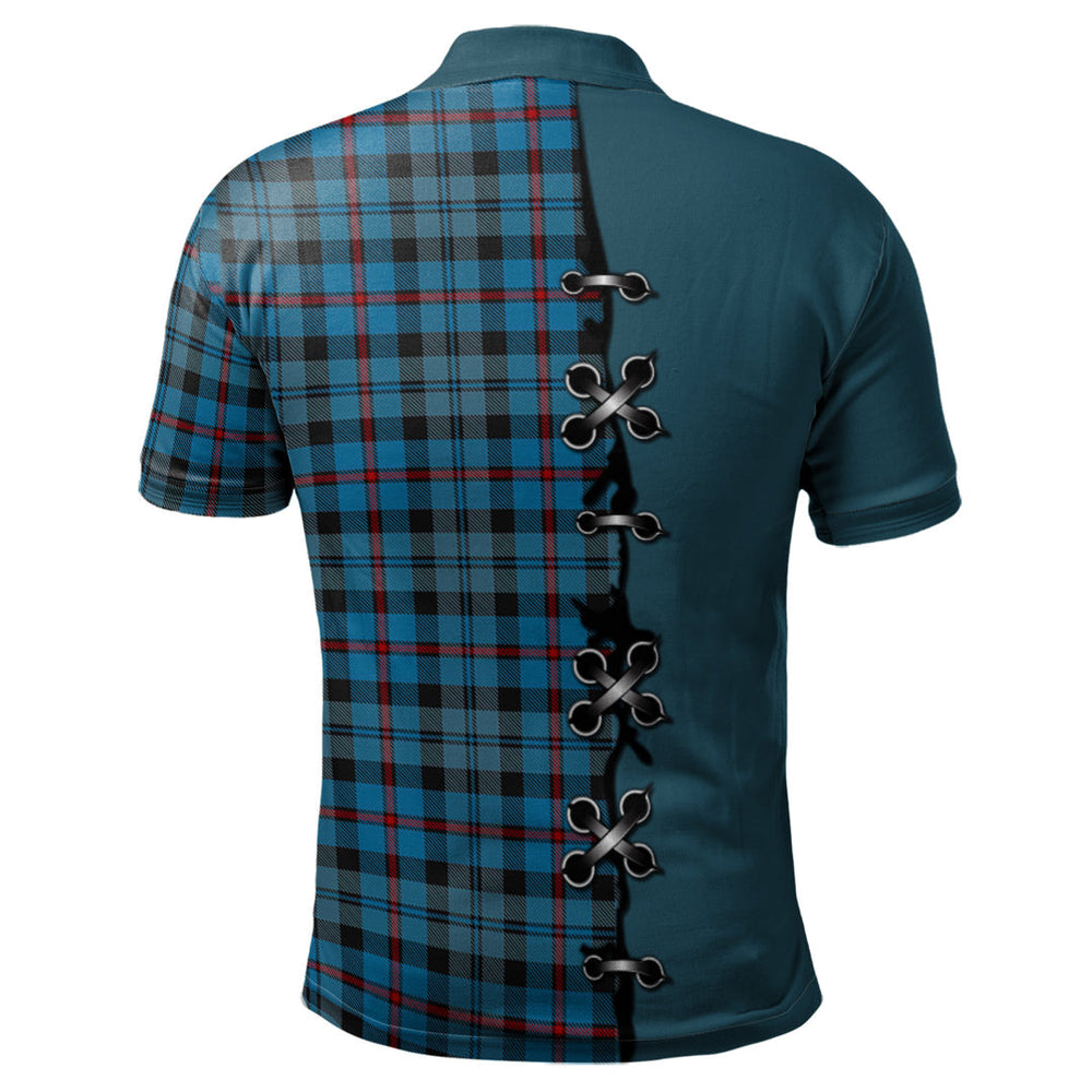 Clan MacCorquodale Tartan Polo Shirt - Lion Rampant And Celtic Thistle Style LC29 MacCorquodale Tartan Tartan Polo