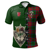 Clan MacCulloch Tartan Polo Shirt - Lion Rampant And Celtic Thistle Style CS49 MacCulloch Tartan Tartan Polo