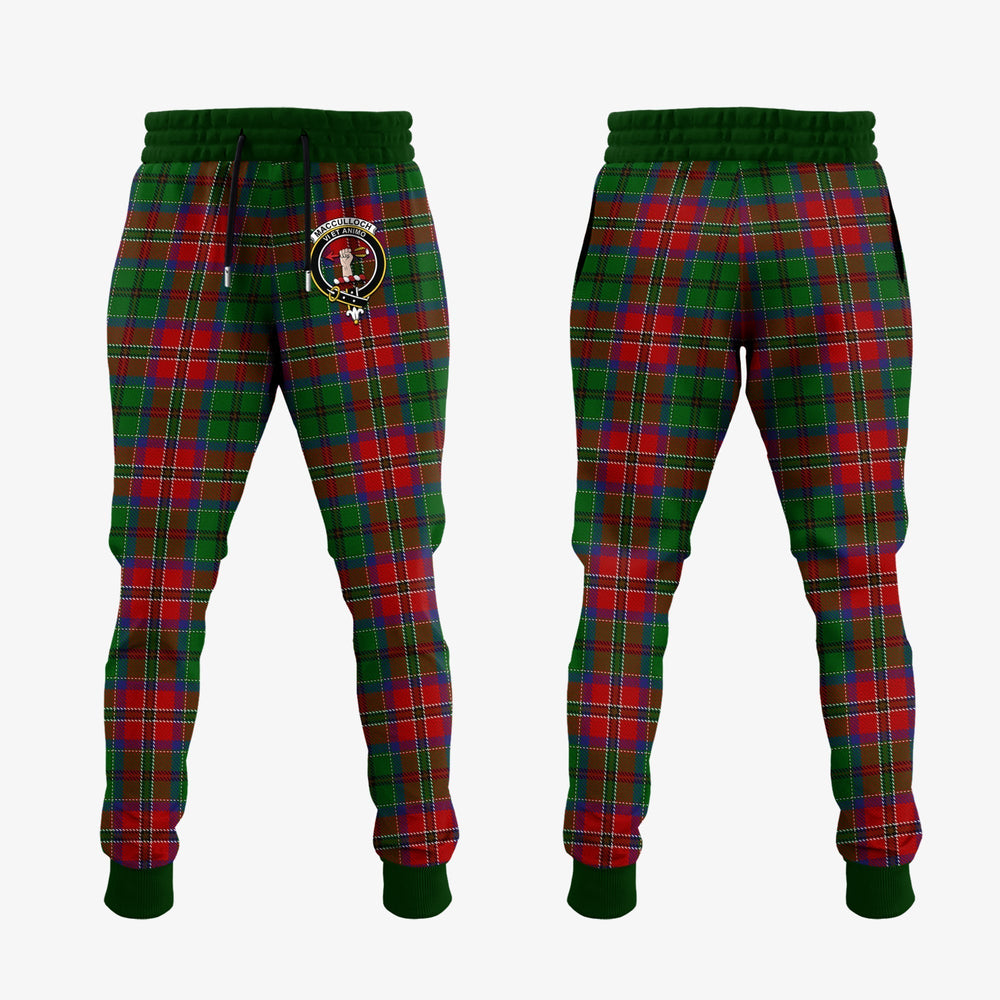 Clan MacCulloch Tartan Crest Jogger Sweatpants BO21 Tartan Today