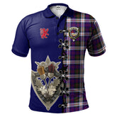 Clan MacDonald Dress Modern Tartan Polo Shirt - Lion Rampant And Celtic Thistle Style SP13 MacDonald Dress Modern Tartan Tartan Polo