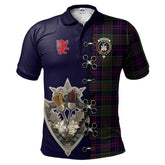 Clan MacDonald of Clanranald Tartan Polo Shirt - Lion Rampant And Celtic Thistle Style UU86 MacDonald of Tartanranald Tartan Tartan Polo