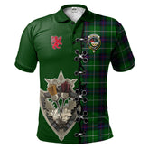 Clan MacDonald of The Isles Tartan Polo Shirt - Lion Rampant And Celtic Thistle Style HW85 MacDonald of The Isles Tartan Tartan Polo