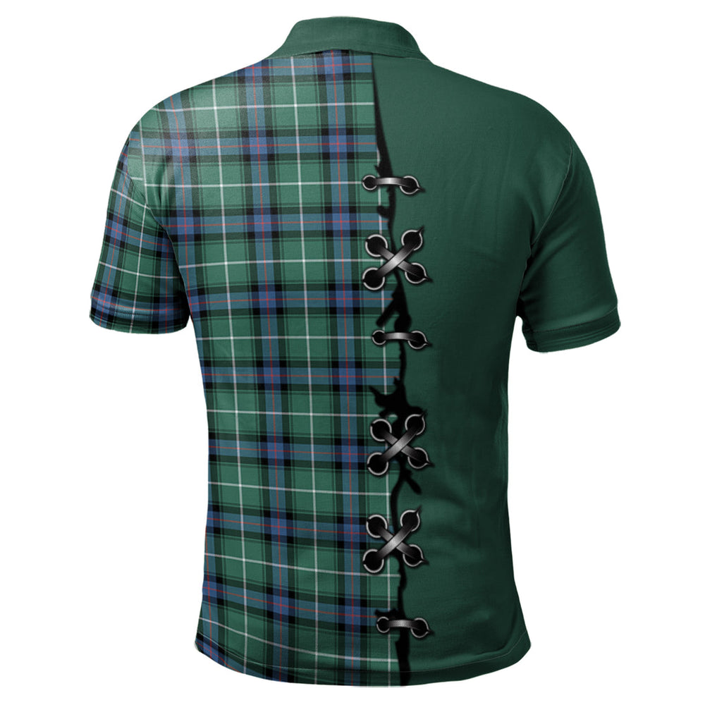 Clan MacDonald of the Isles Hunting Ancient Tartan Polo Shirt - Lion Rampant And Celtic Thistle Style UD42 MacDonald of the Isles Hunting Ancient Tartan Tartan Polo