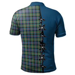 Clan MacDonnell of Glengarry Ancient Tartan Polo Shirt - Lion Rampant And Celtic Thistle Style FP10 MacDonnell of Glengarry Ancient Tartan Tartan Polo