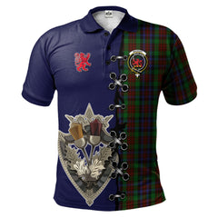 Clan MacDuff Hunting Tartan Polo Shirt - Lion Rampant And Celtic Thistle Style UX45 MacDuff Hunting Tartan Tartan Polo