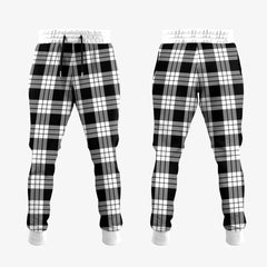 Clan MacFarlane Black White Tartan Crest Jogger Sweatpants TP73 Clan MacFarlane Tartan Today