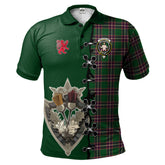 Clan MacFarlane Hunting Tartan Polo Shirt - Lion Rampant And Celtic Thistle Style UC88 MacFarlane Hunting Tartan Tartan Polo
