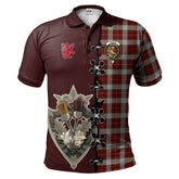 Clan MacFie Dress Tartan Polo Shirt - Lion Rampant And Celtic Thistle Style RT50 MacFie Dress Tartan Tartan Polo